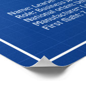 Learjet 23 – 飛行機の設計図スケッチ計画AD ポスター (角)