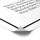 Learjet 23 – 飛行機の設計図スケッチ計画BD ポスター (角)