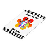 Learn So You Can Earn Hearts Flowers Refrigerator  マグネット (左側)