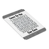 Learn So You Can Earn Numbers Refrigerator  マグネット (右側)