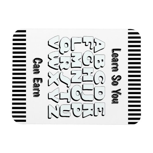 Learn So You Can Earn Refrigerator  マグネット (横)