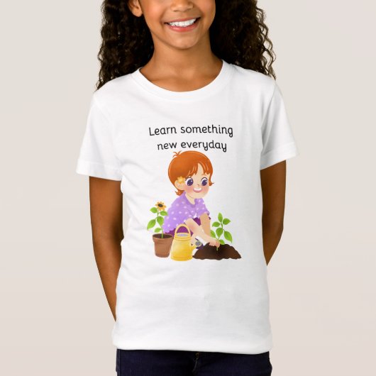 Learn something new every day tシャツ (正面)