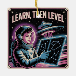 Learn, Then Level セラミックオーナメント