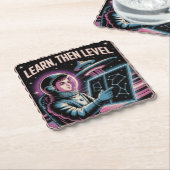 Learn, Then Level ペーパーコースター (アングル)