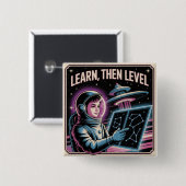 Learn, Then Level 缶バッジ (正面&裏面)
