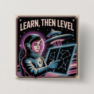 Learn, Then Level 缶バッジ