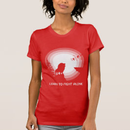 Learn to Fight Alone – Lion Under Moonlight Tシャツ