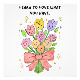 Learn to live what u love フォトプリント