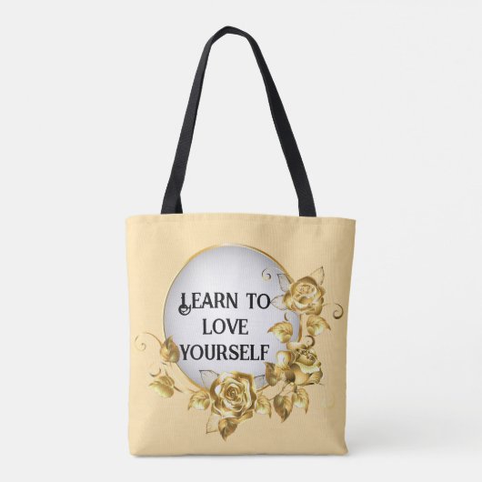 learn to love yourself トートバッグ (裏面)
