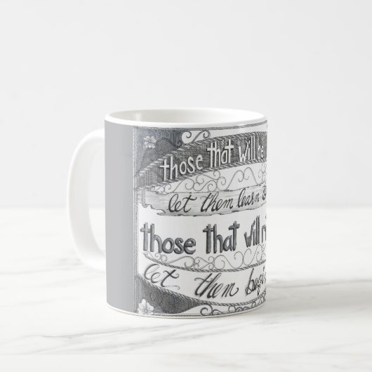 Learn to Serve コーヒーマグカップ (正面左)