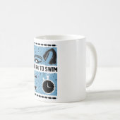 Learn to Swim with This Lovely design コーヒーマグカップ (正面右)