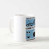 Learn to Swim with This Lovely design コーヒーマグカップ (正面左)