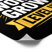 Learn Work Grow Level Up Motivational Growth Insra ポスター (角)