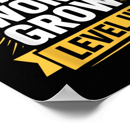 Learn Work Grow Level Up Motivational Growth Insra ポスター (角)