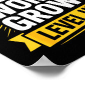 Learn Work Grow Level Up Motivational Growth Insra ポスター (角)