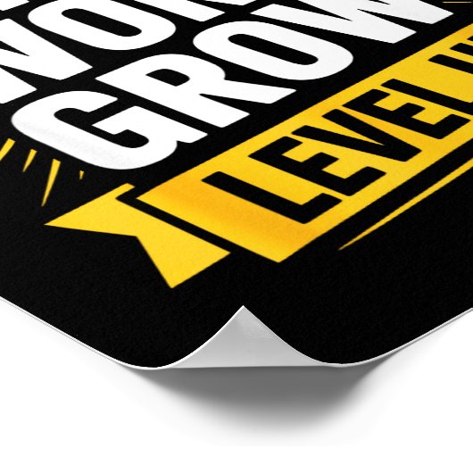 Learn Work Grow Level Up Motivational Growth Insra ポスター (角)