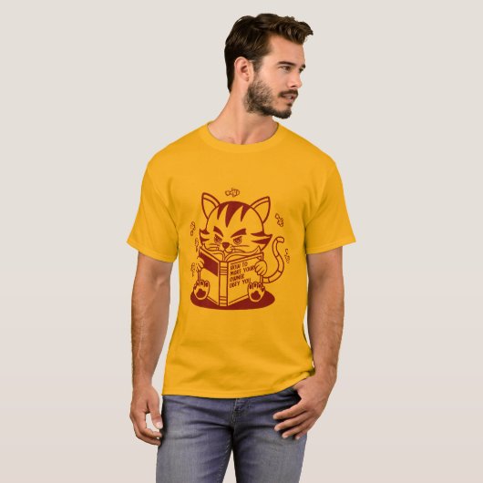 Learning Kitten (Lineal) Tシャツ (正面フル)
