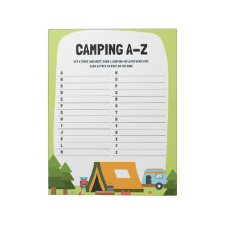 Learning Nature Camping A–Z Educational Game ノートパッド