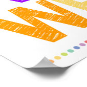 Learning Rainbow Classroom Poster ポスター (角)