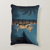 Learning to Climb – Cute Cat Moment アクセントクッション (裏面(縦))