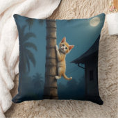 Learning to Climb – Cute Cat Moment クッション (ブランケット)