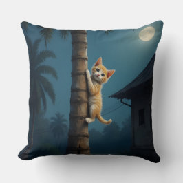 Learning to Climb – Cute Cat Moment クッション