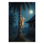 Learning to Climb – Cute Cat Moment フォトプリント (正面)