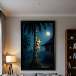 Learning to Climb – Cute Cat Moment フォトプリント