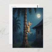 Learning to Climb – Cute Cat Moment ポストカード (正面/裏面)