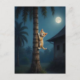 Learning to Climb – Cute Cat Moment ポストカード