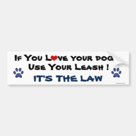 Leashバンパーステッカーを使用する バンパーステッカー