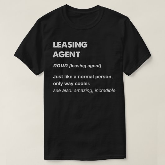 Leasing Agent Tシャツ (デザイン正面)