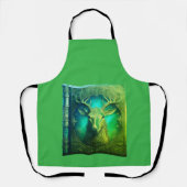 Leather Bound Copy Of A Deer Hunting Guide エプロン (正面)