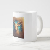 Leather Bound Copy Of A Deer Hunting Guide ジャンボコーヒーマグカップ (正面右)