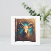 Leather Bound Copy Of A Deer Hunting Guide 招待状 (スタンド正面)