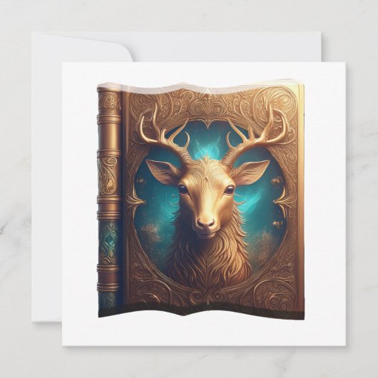 Leather Bound Copy Of A Deer Hunting Guide 招待状 (正面)