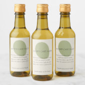 Leather Care Guide Sage Artisan 2x3 Custom Label ワインラベル (ボトル)