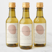 Leather Care Guide Terracotta Artisan Custom Label ワインラベル (ボトル)