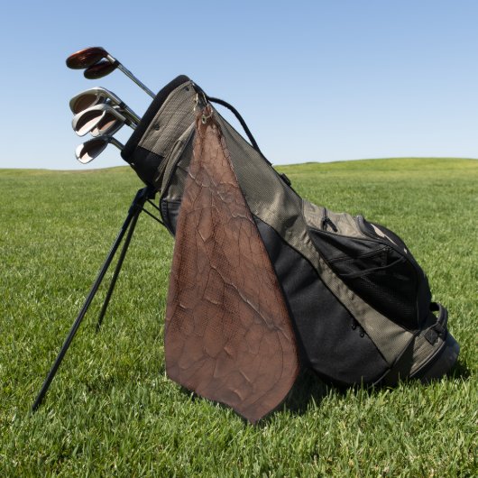 Leather-look ゴルフタオル (グリーン)