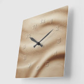 leather look スクエア壁時計 (傾斜)