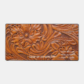 Leather-LOOK desk mat for office/dorm customizable デスクマット (正面)