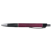 Leather Look Maroon Pen with Customizable Name ボールペン (底)