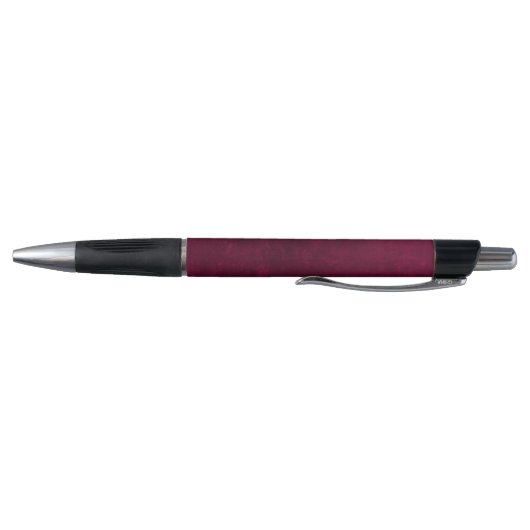 Leather Look Maroon Pen with Customizable Name ボールペン (底)