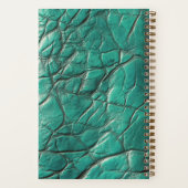 Leather-look Notebook - Caribbean Turquoise(light) ノートブック (裏面)