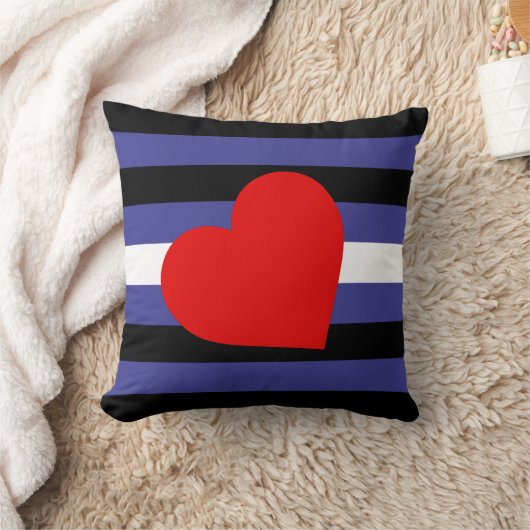 Leather+Pride+Flag+and+Heart クッション (ブランケット)