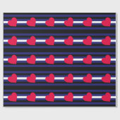 LEATHER PRIDE HEART HORIZONTAL - 2014 PRIDE.png ラッピングペーパー (フラット)