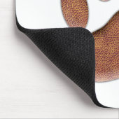 Leather Texture Dog Paw Print マウスパッド (コーナー)