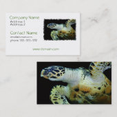 Leatherbackのウミガメの名刺 名刺 (正面/裏面)