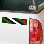 Leatherboyの旗のバンパーステッカー バンパーステッカー (トラック上)