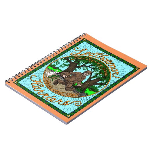 Leathermanのハリアーの螺線形ノート ノートブック (左側)